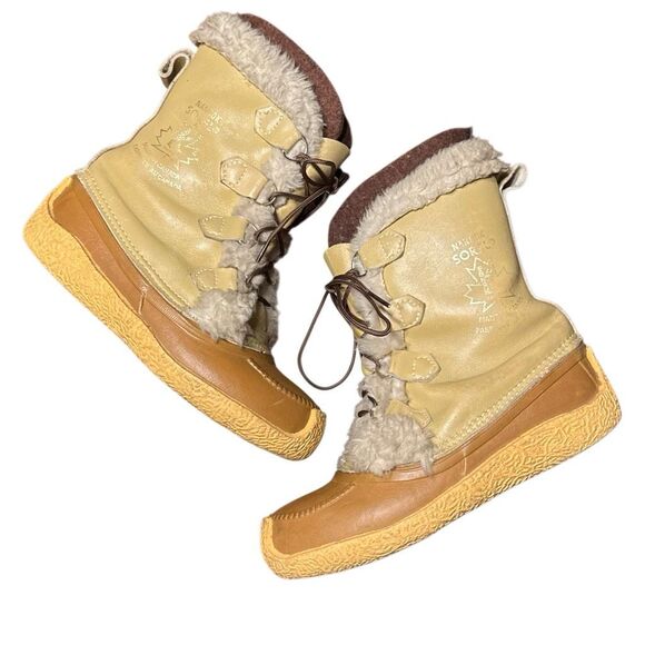 Sorel Vintage Tan Leather Snow Winter Boots Women’s US 9 - Picture 1 of 10